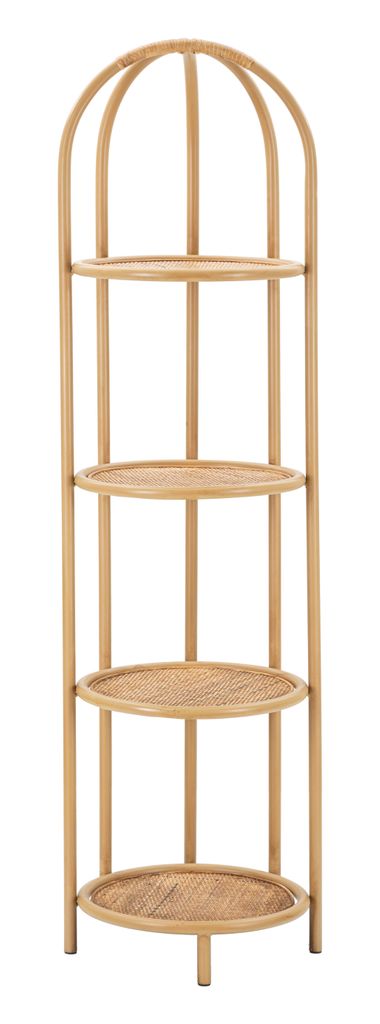 Polcos állvány, 4 szintes, rattan - FILATURE - Butopêa